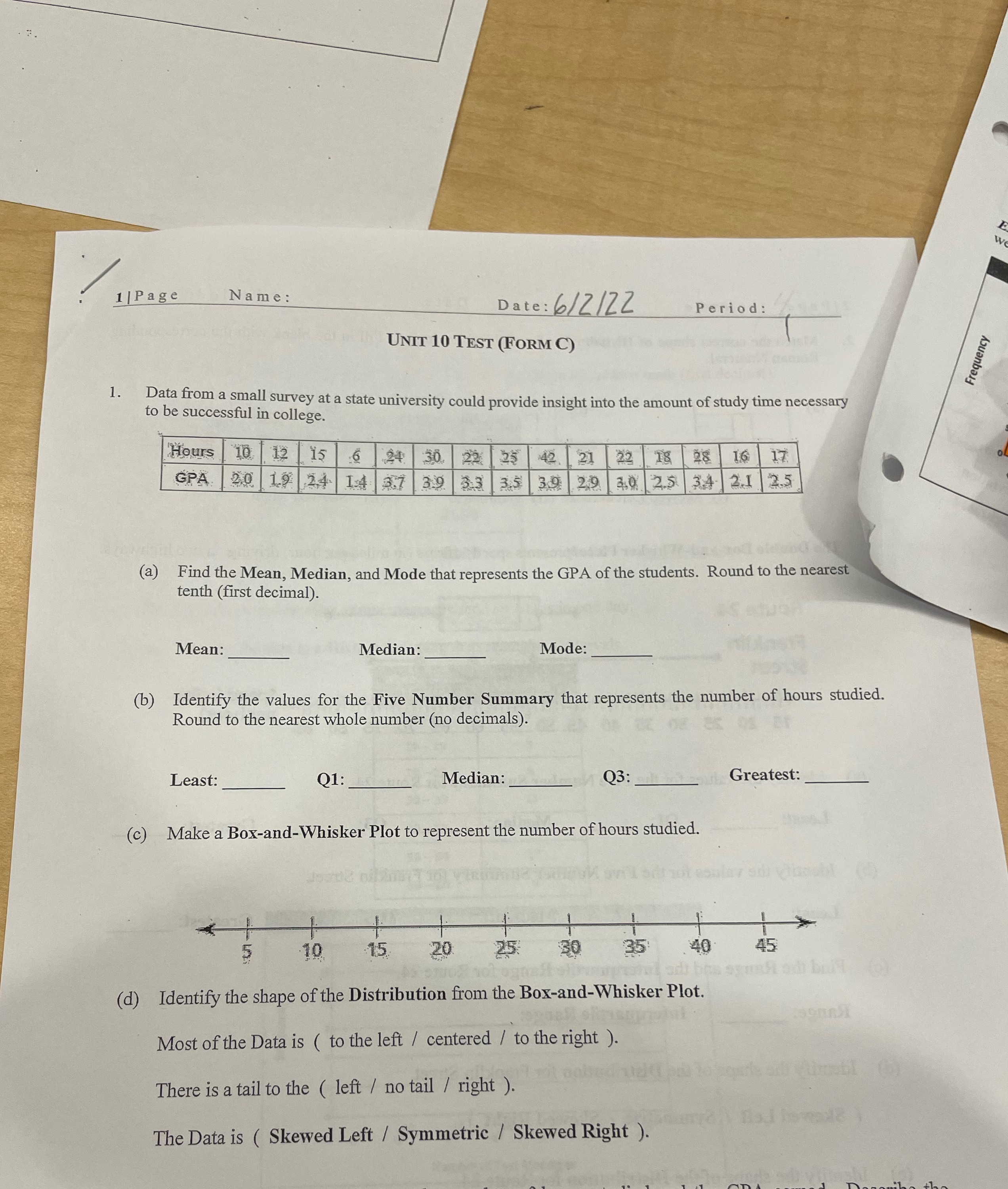 Show the work please 1 |Page Name : Date : 6/2/ZZ