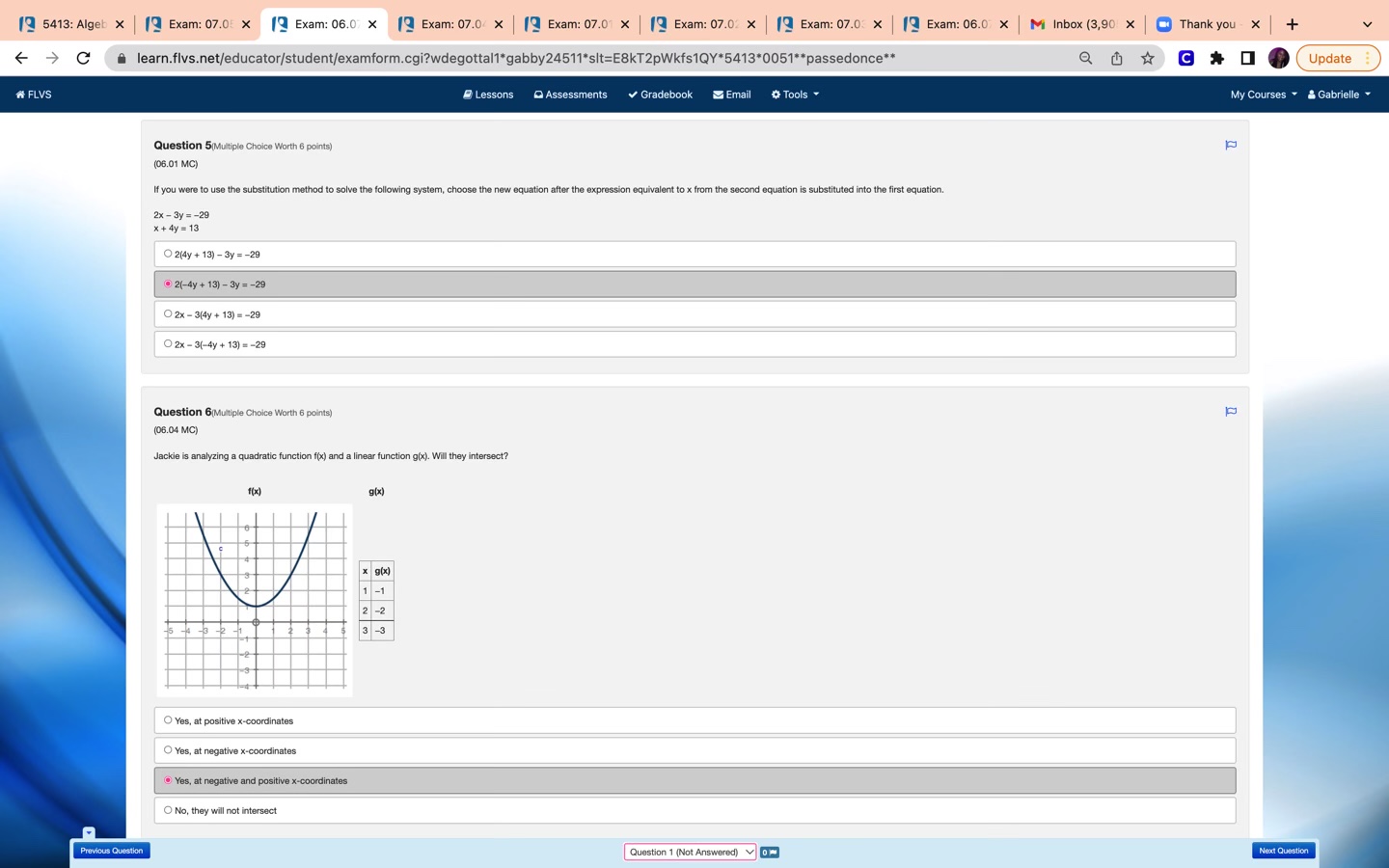 19 5413: Algeb x 19 Exam: 07.0: x 19 Exam: 06.0 x
