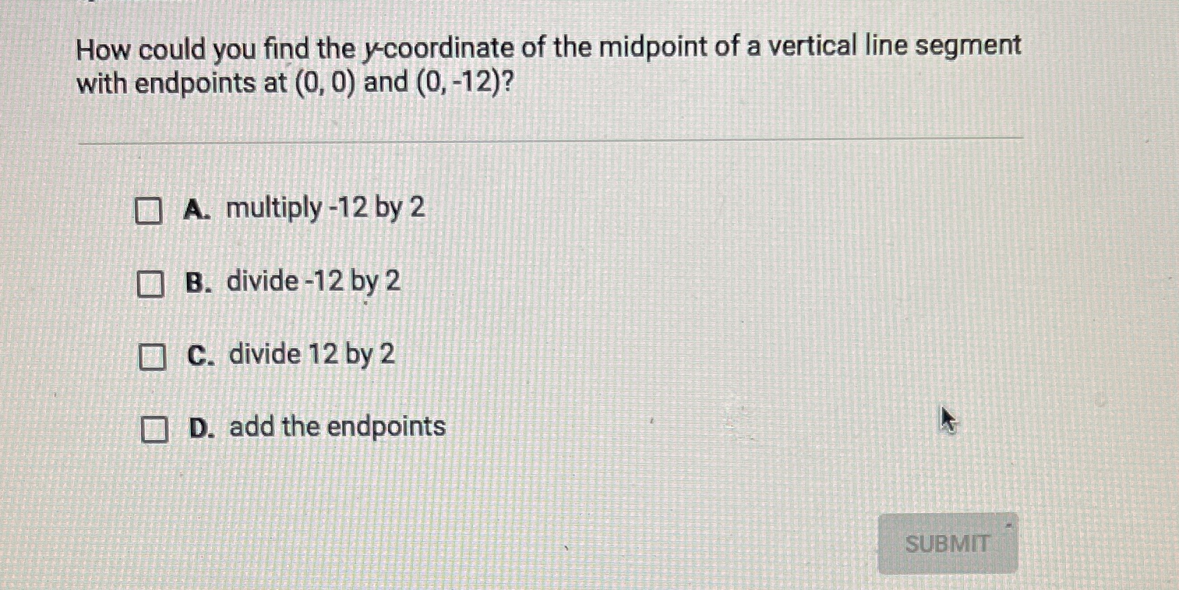 How could you find the y-coordinate of the