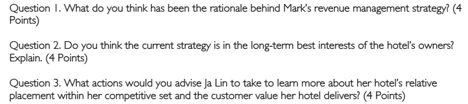 Question I. What do you think has been the
