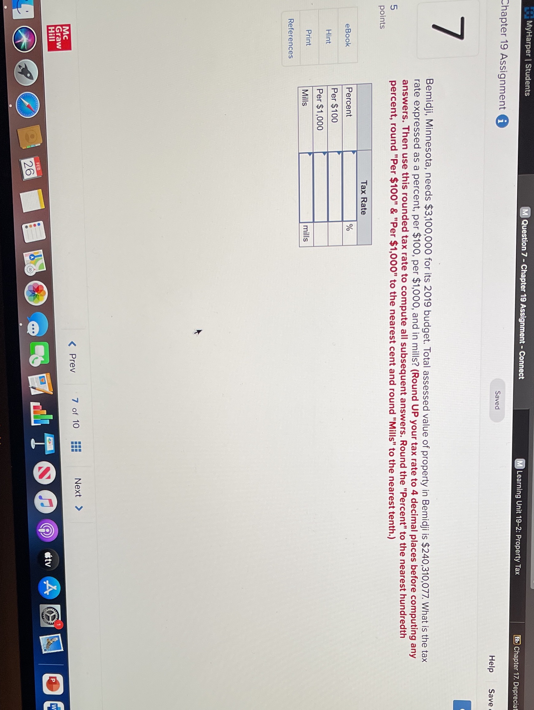 Harper | Students M Question 7 - Chapter 19