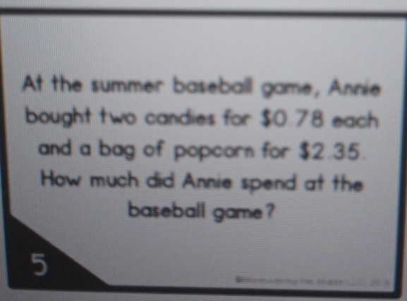add/subtract decimals At the summer baseball