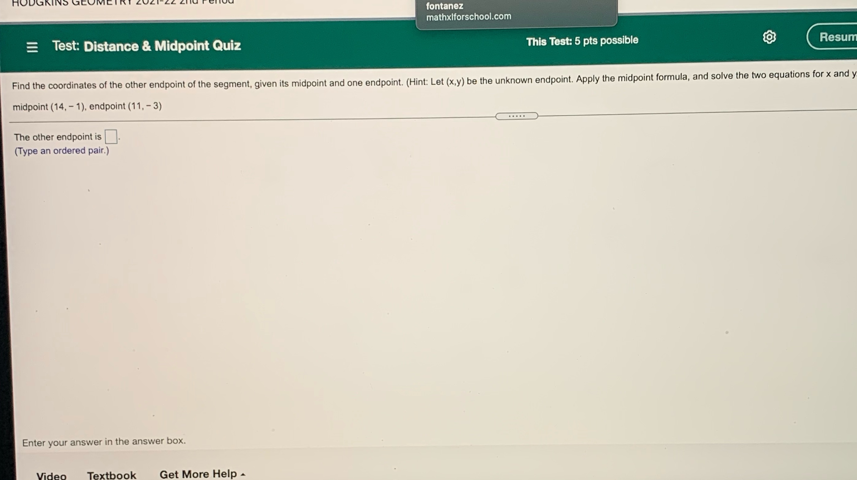 HODGKINS fontanez mathxiforschool.com Test: