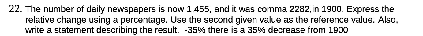 22. The number of daily newspapers is now 1,455,