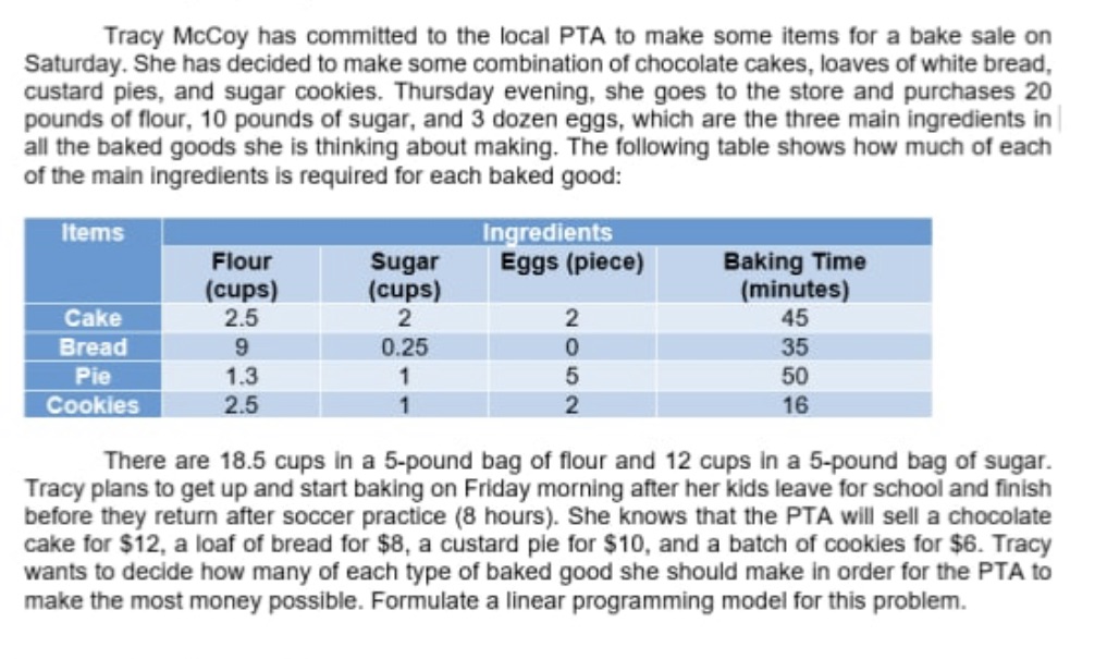 Tracy Mccoy has committed to the local PTA to