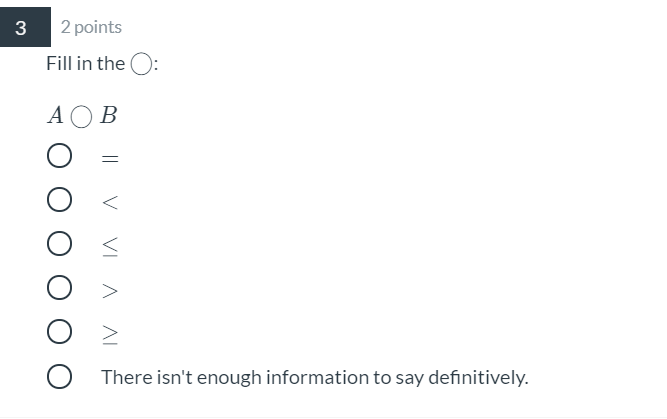 1 2 points Consider the following equation: B =