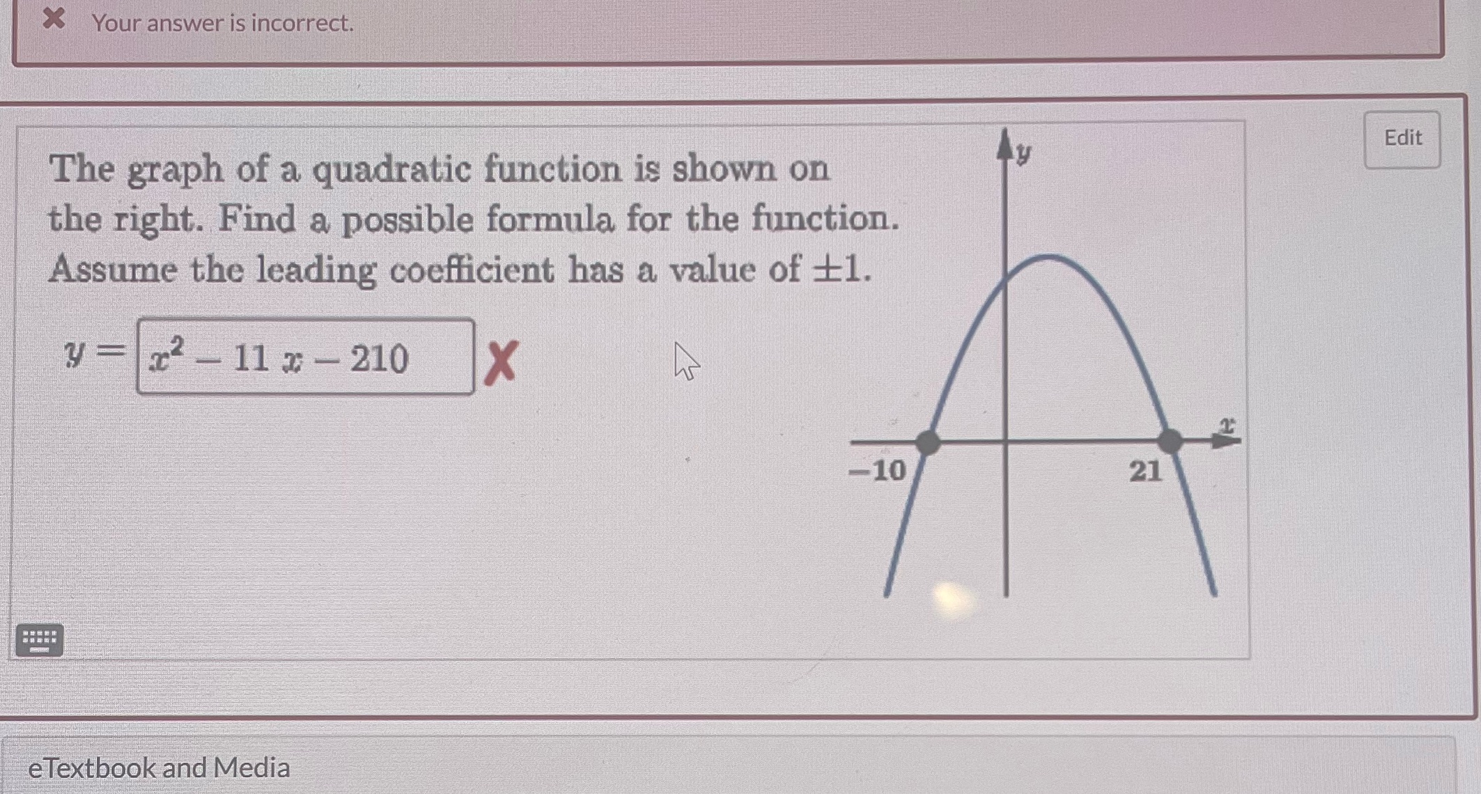 Can someone help me with this question X Your