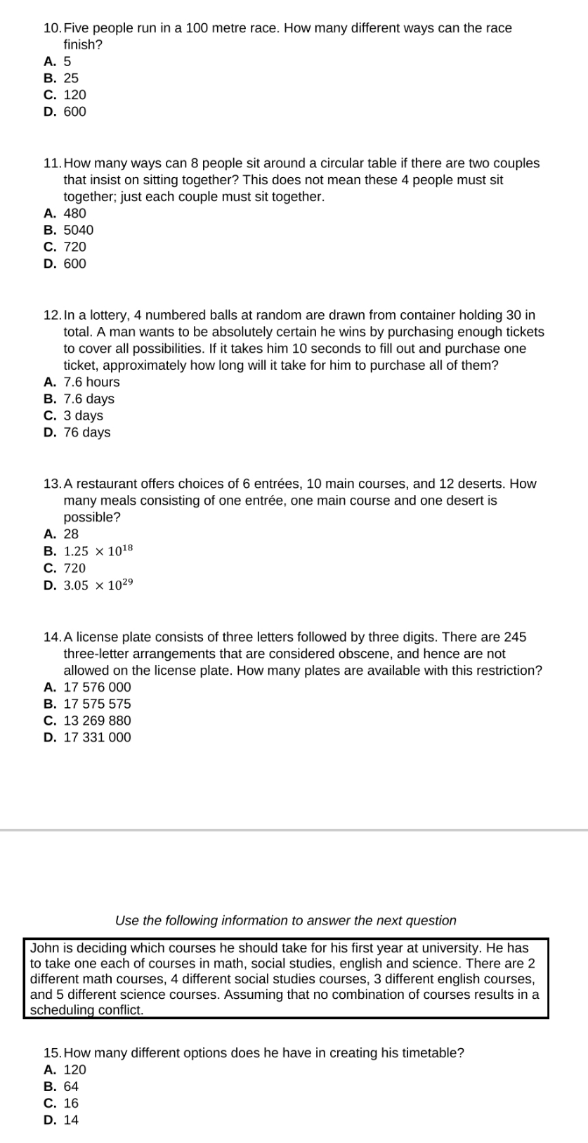 could u plzz send me the answers for these