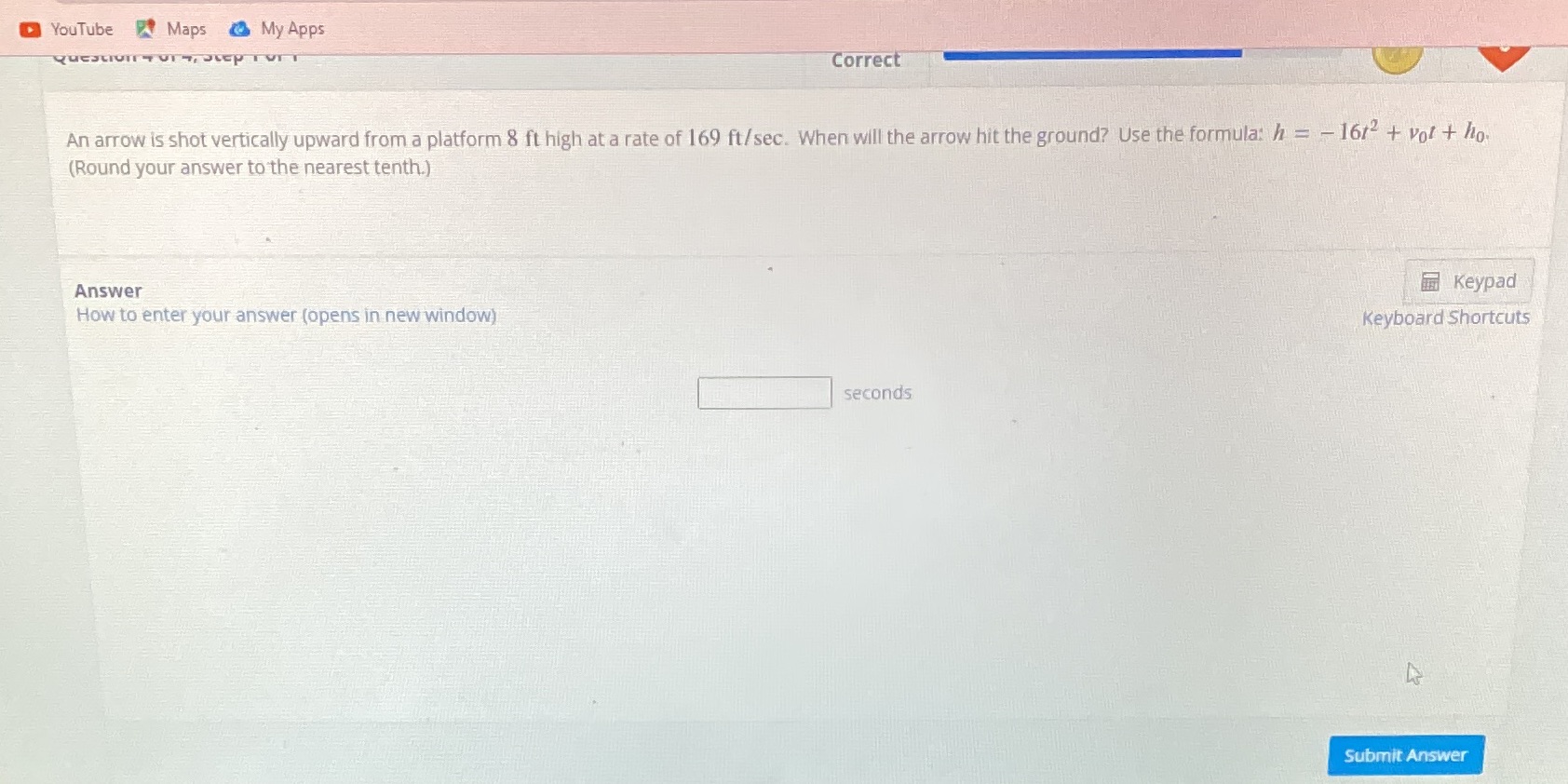 YouTube Maps My Apps Correct An arrow is shot
