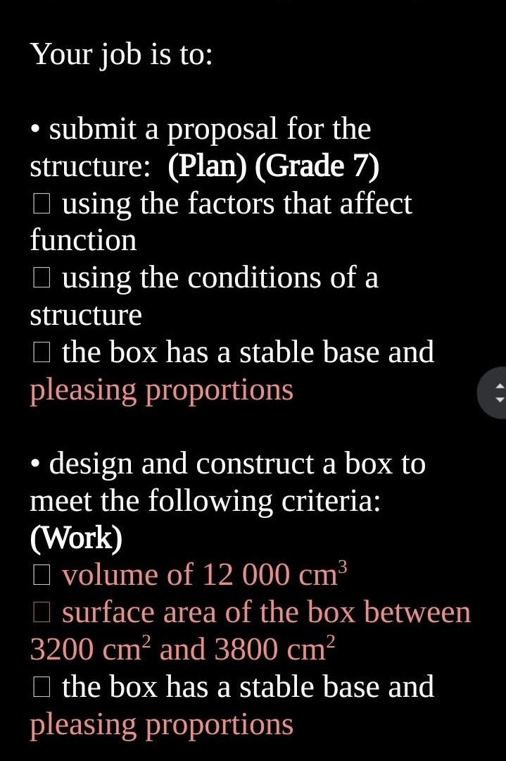 Cereal Box Challenge You work for a