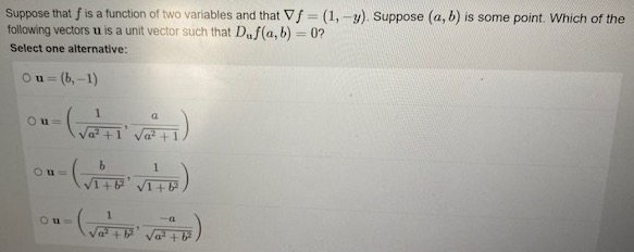 Suppose that f is a function of two variables and