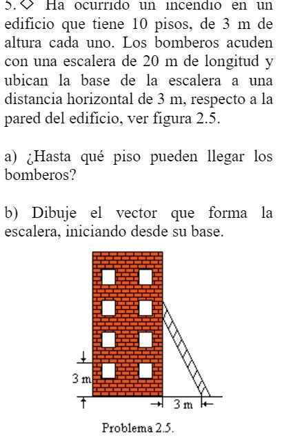 5. Ha ocurrido un incendio en un edificio que