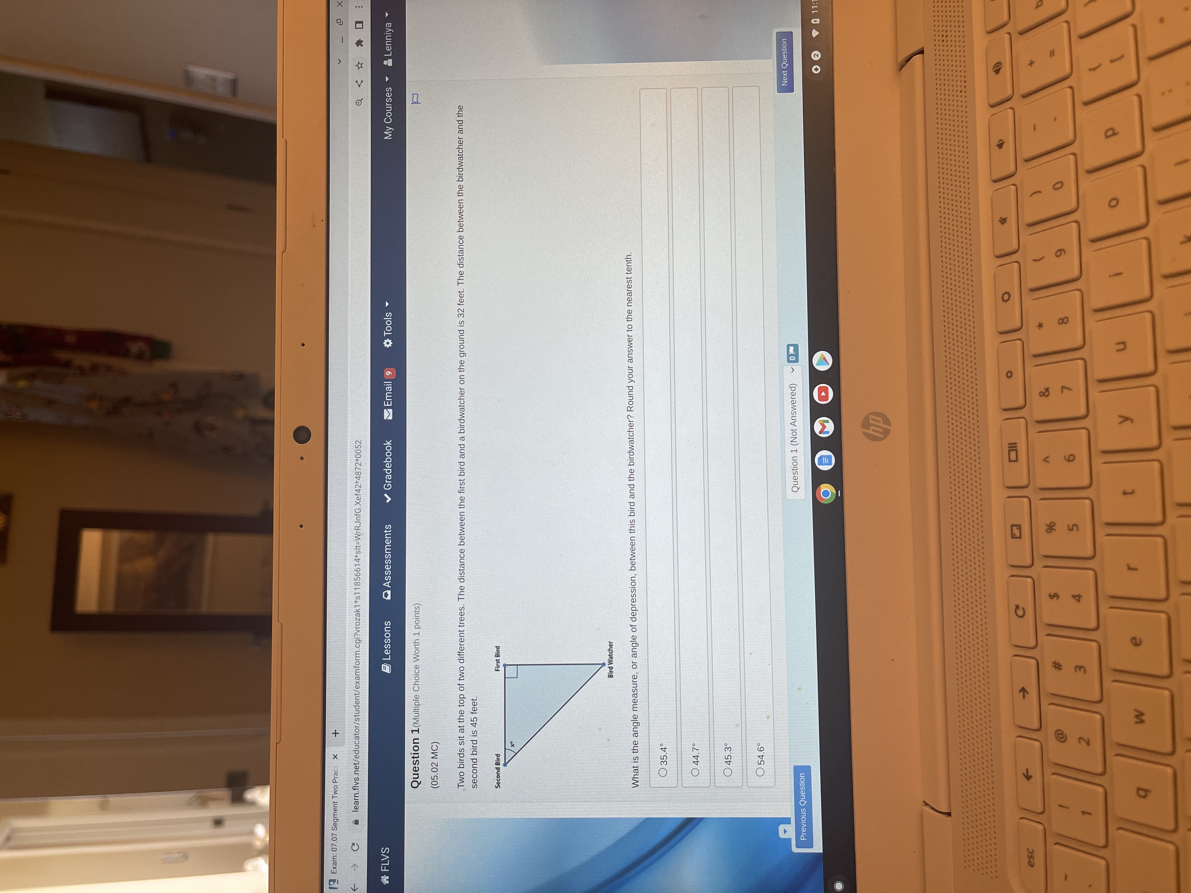 Exam: 07.07 Segment Two Pract X + - C
