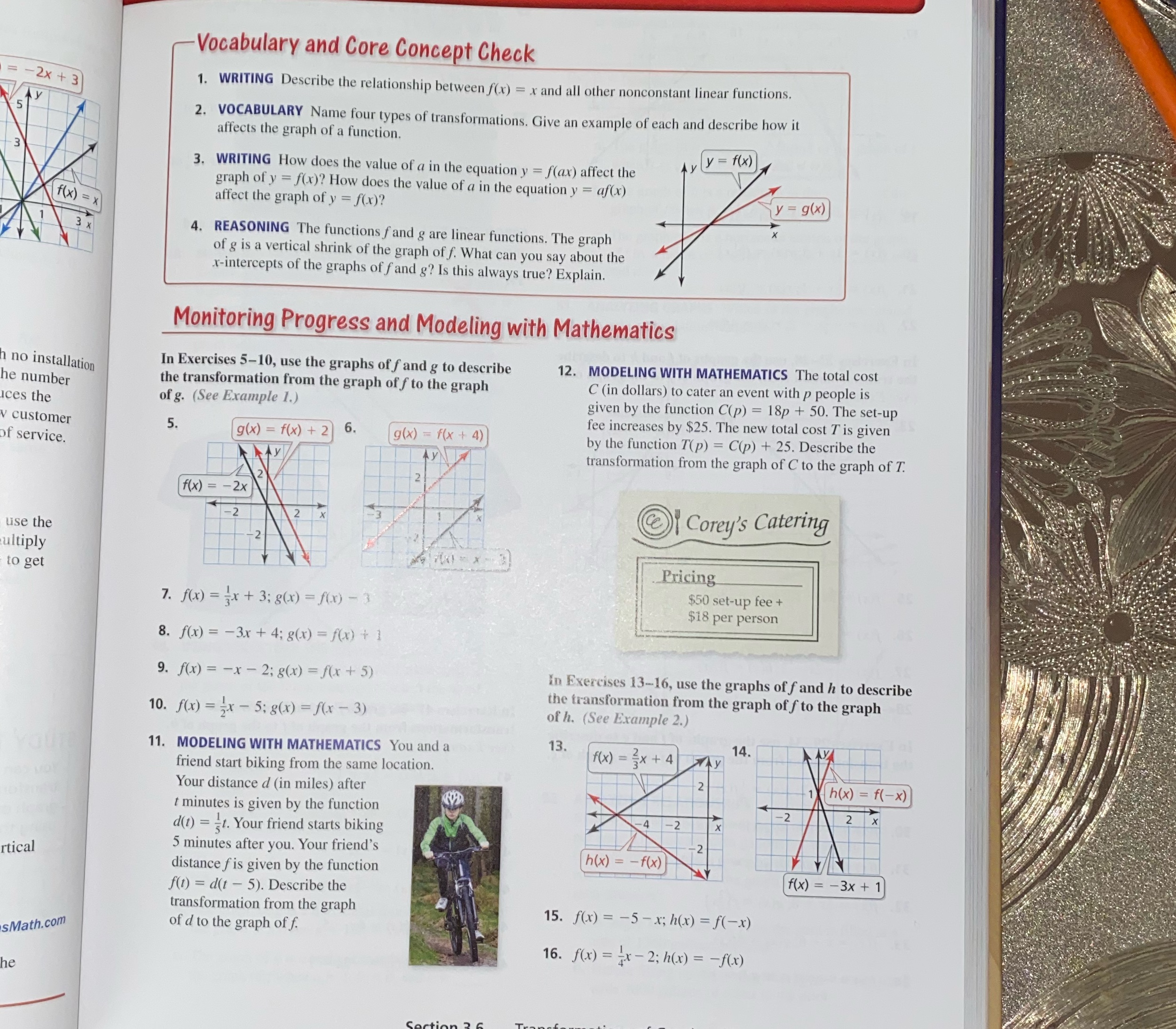 1-16 Vocabulary and Core Concept Check -2x + 3 1.