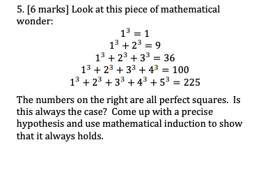 5. [6 marks] Look at this piece of mathematical