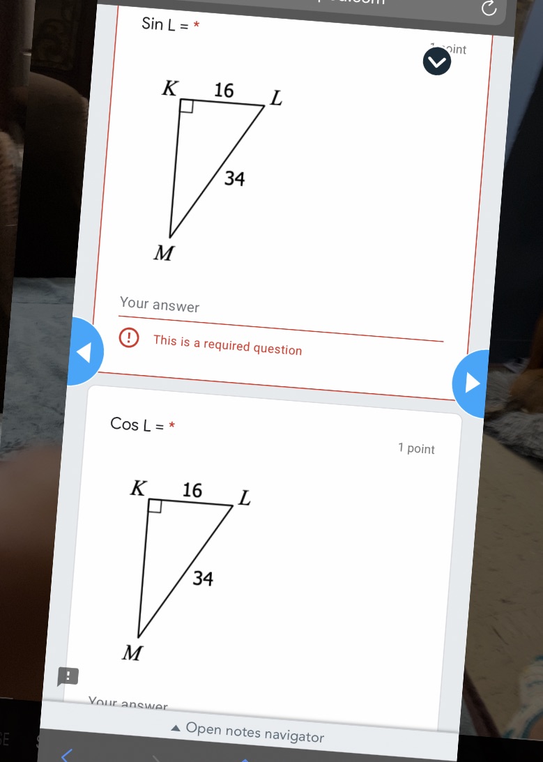 Use pythagorean to solve for missing side then