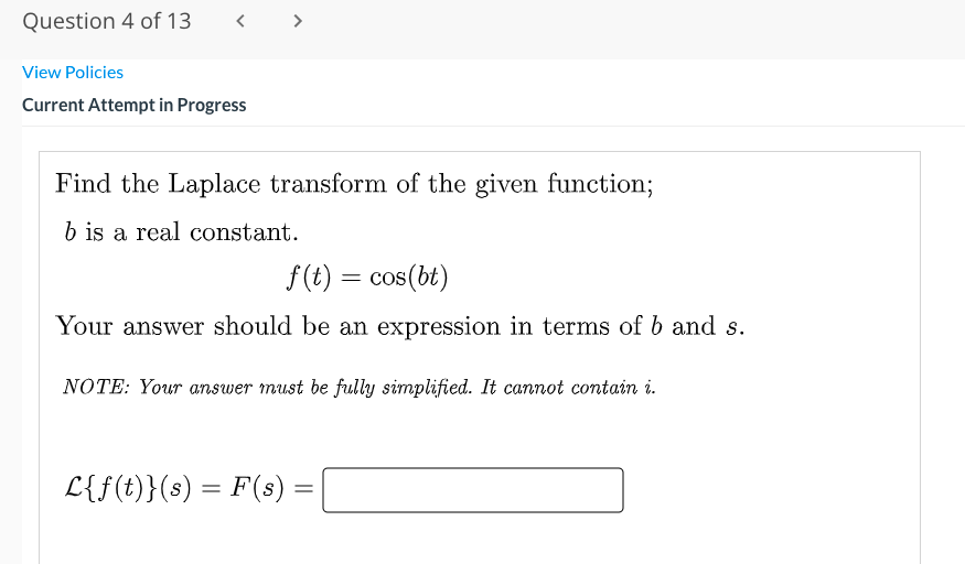 Question 3 of13 < > View Policies Current Attempt