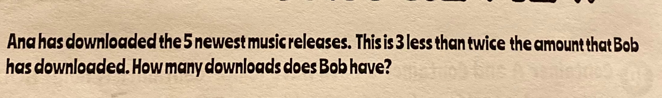 Ana has downloaded the 5 newest music releases.