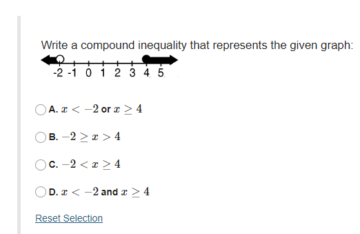 Determine the slope of the line. -10 OA. -2 OB. 2