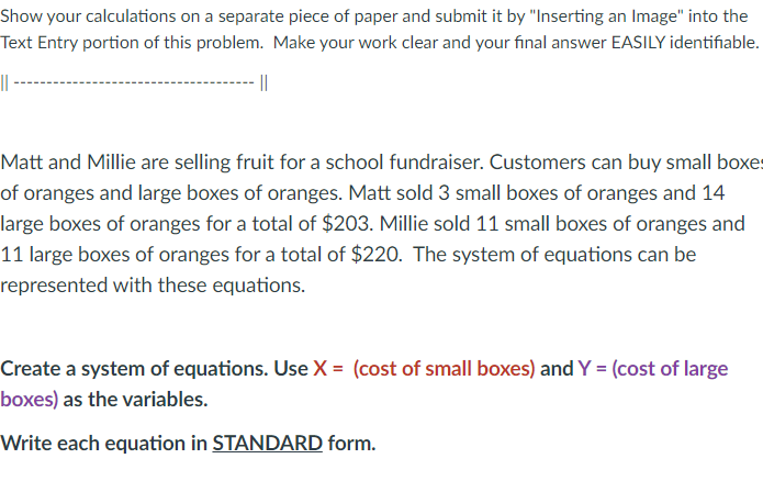 Show your calculations on a separate piece of