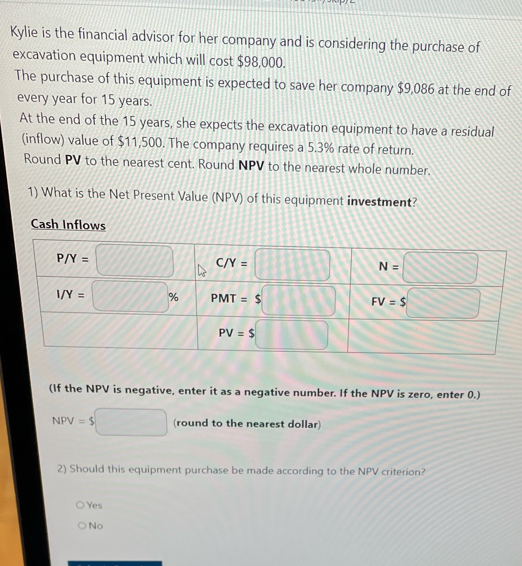 Kylie is the financial advisor for her company