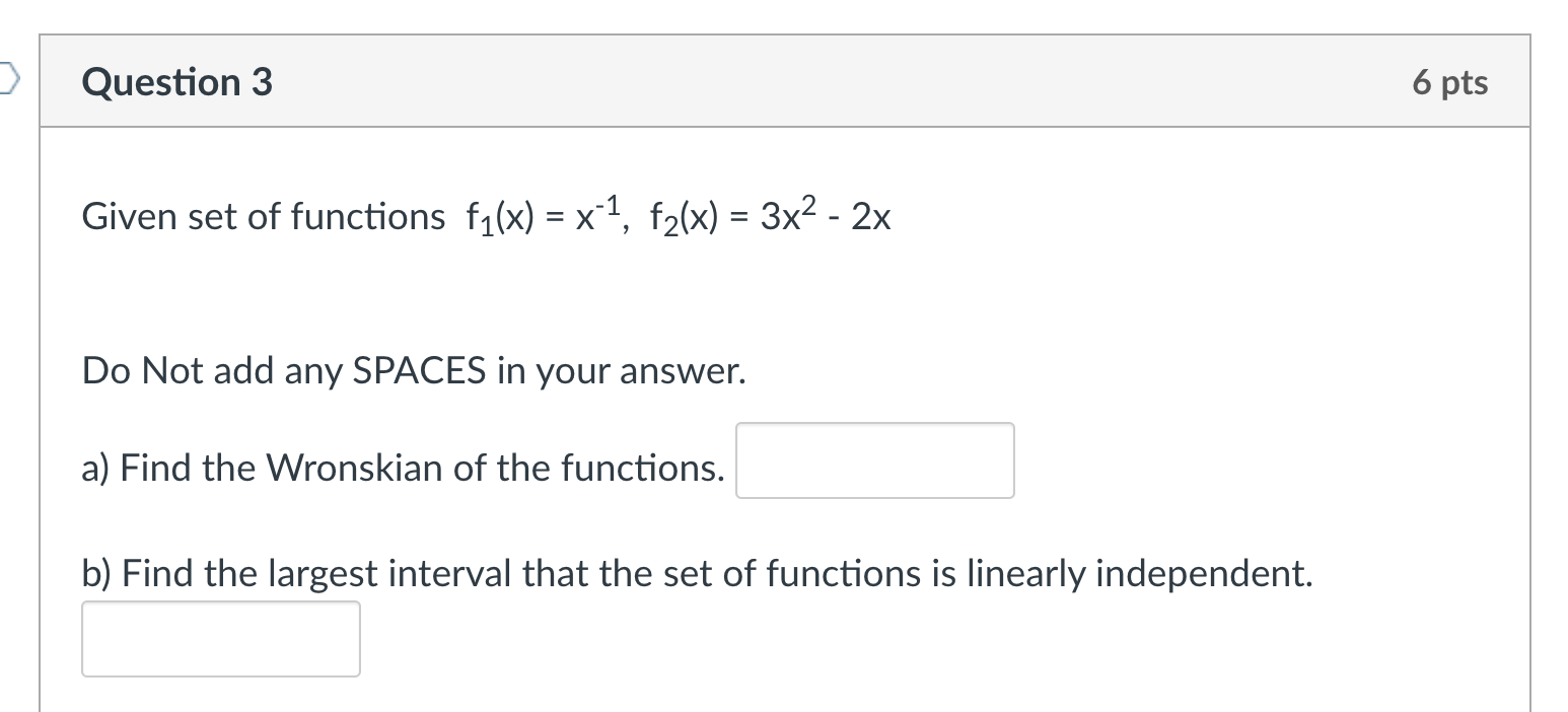 .J l. Question 2 7 pts Given the differential