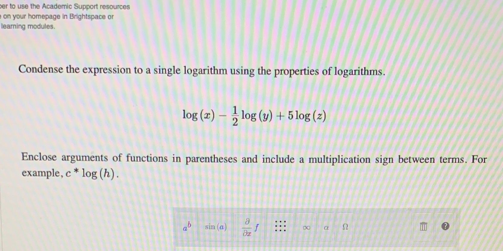 er to use the Academic Support resources on your