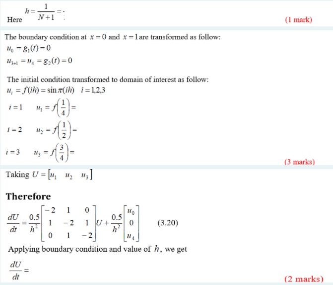 Time left 1:53:1 Consider the heat equation = K