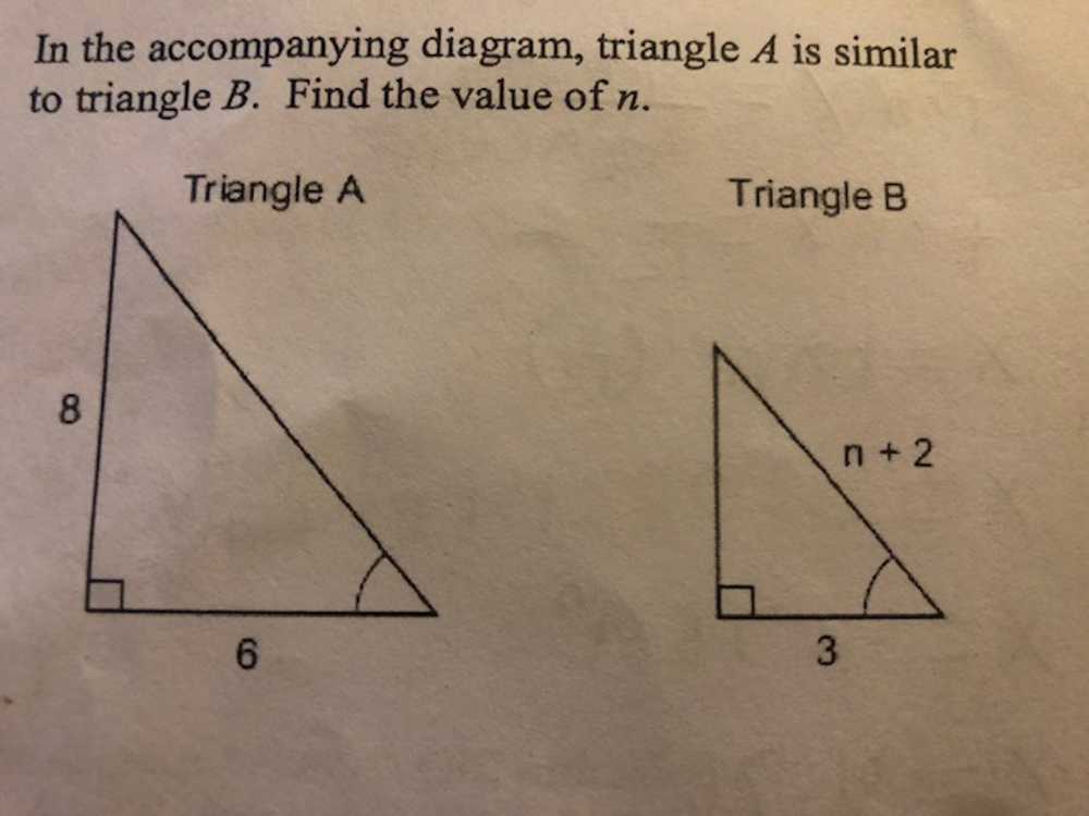In the accompanying diagram, triangle A is