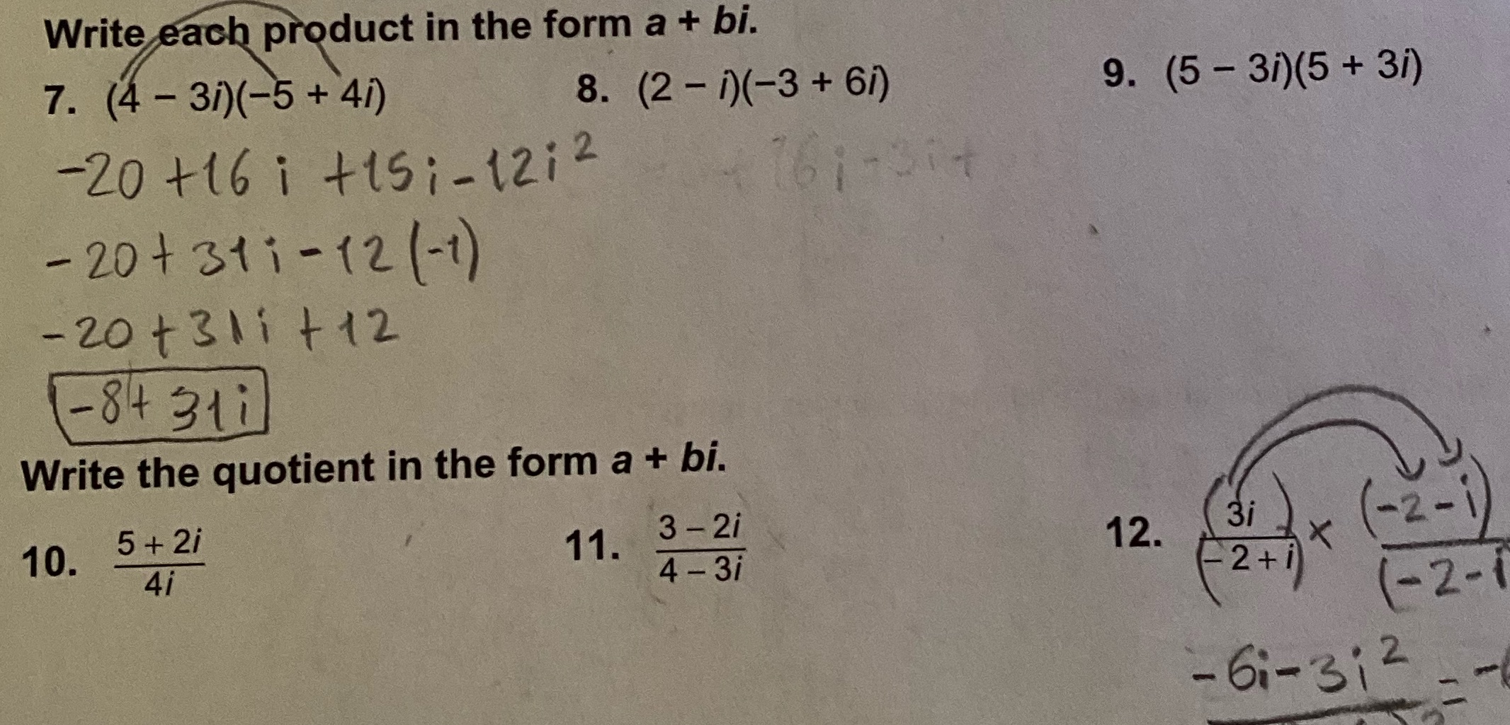 I need help with questions #8, #9, #10, and #11