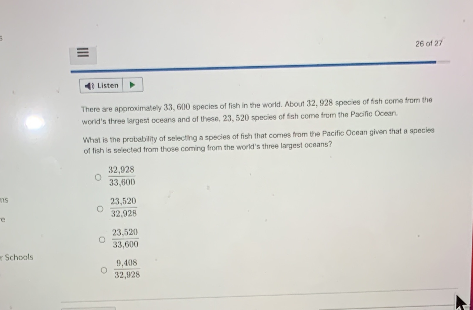 26 of 27 ()Listen There are approximately 33, 600