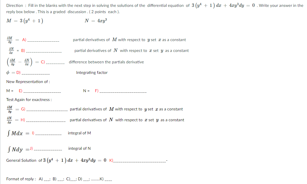 Direction : Fill in the blanks with the next step