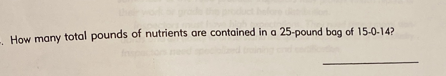 How many total pounds of nutrients are contained
