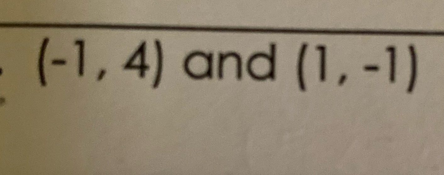 Find the distance between each pair of points