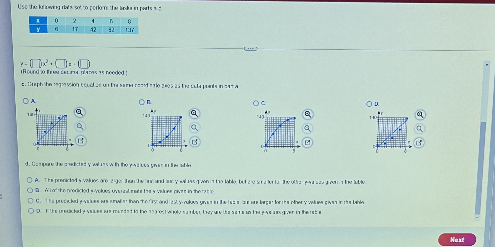 Use the following data set to perform the tasks