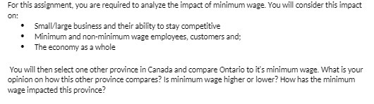 For this assignment, you are required to analyze