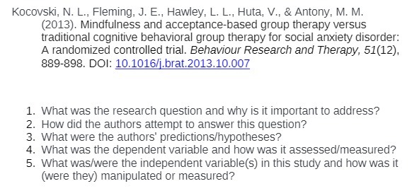 Kocovski, N. L., Fleming, J. E., Hawley, L. L.,