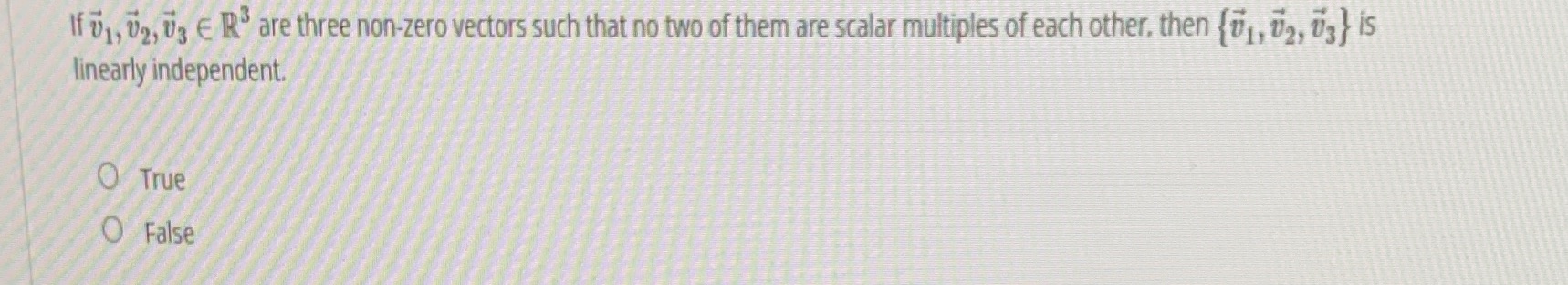 If v1, U2, U3 ( R' are three non-zero