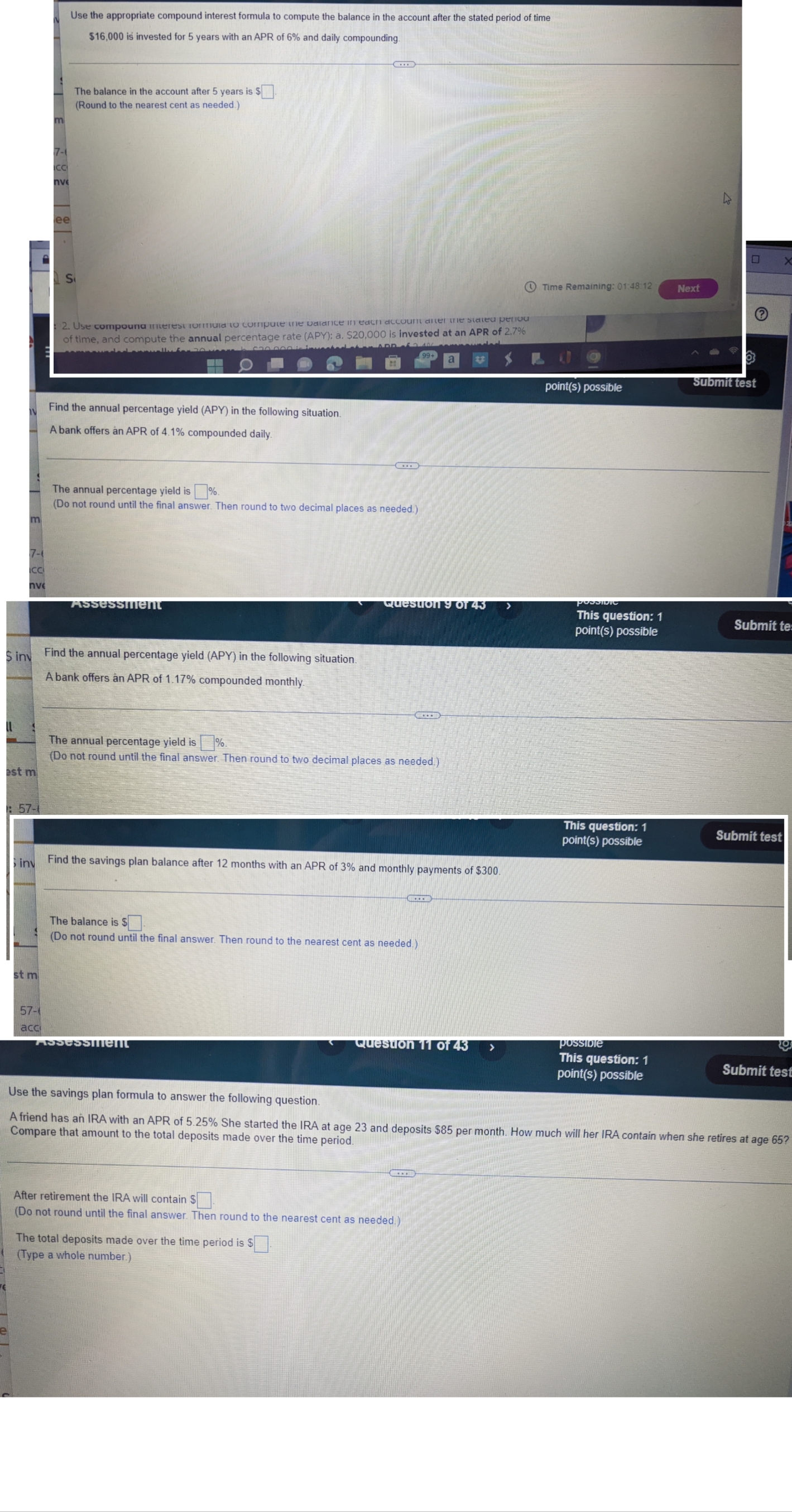 please answer all questions Use the appropriate