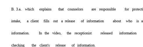 B. 3.a. which explains that counselors are