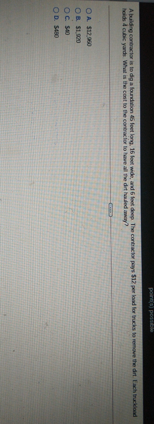 Help please point(s) possible A building