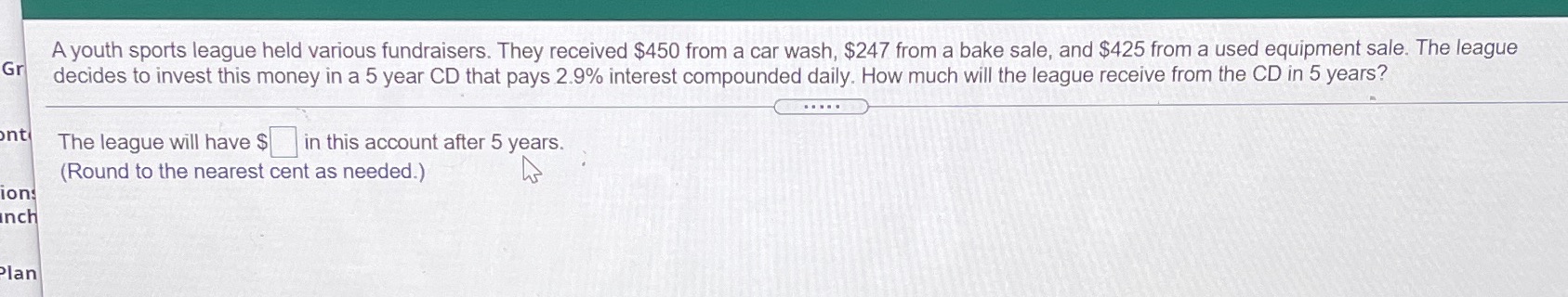 Ayouth sports league held various fundraisers.