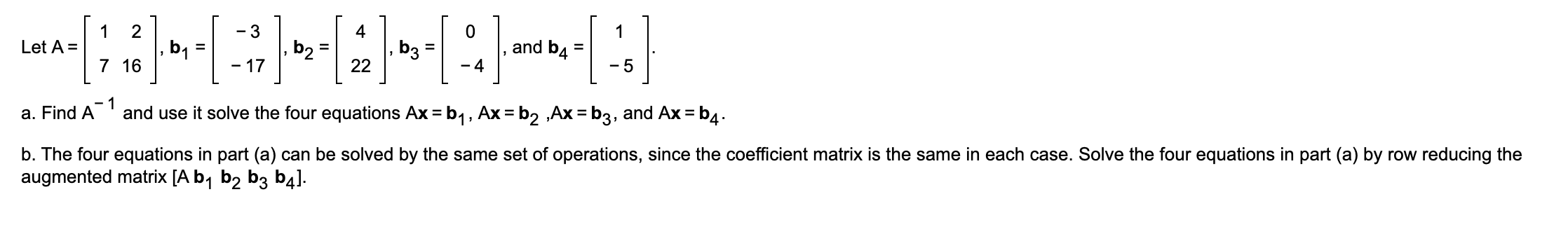 1. Let A, B, and C be arbitrary matrices for