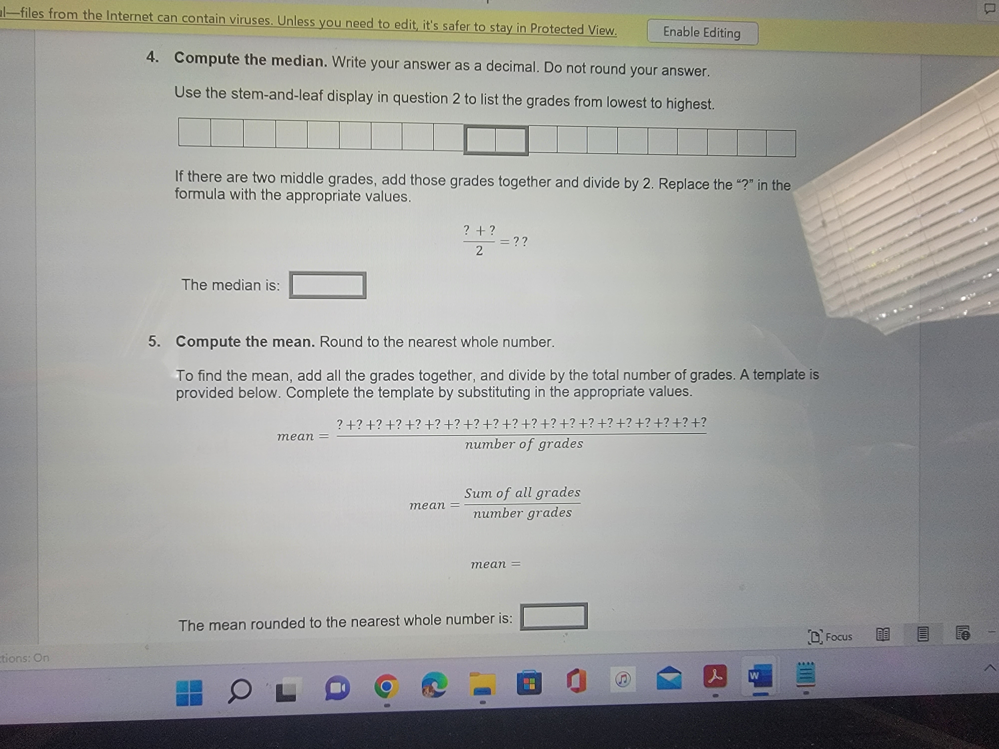 Unit VII Assignment: Making the Grade In this