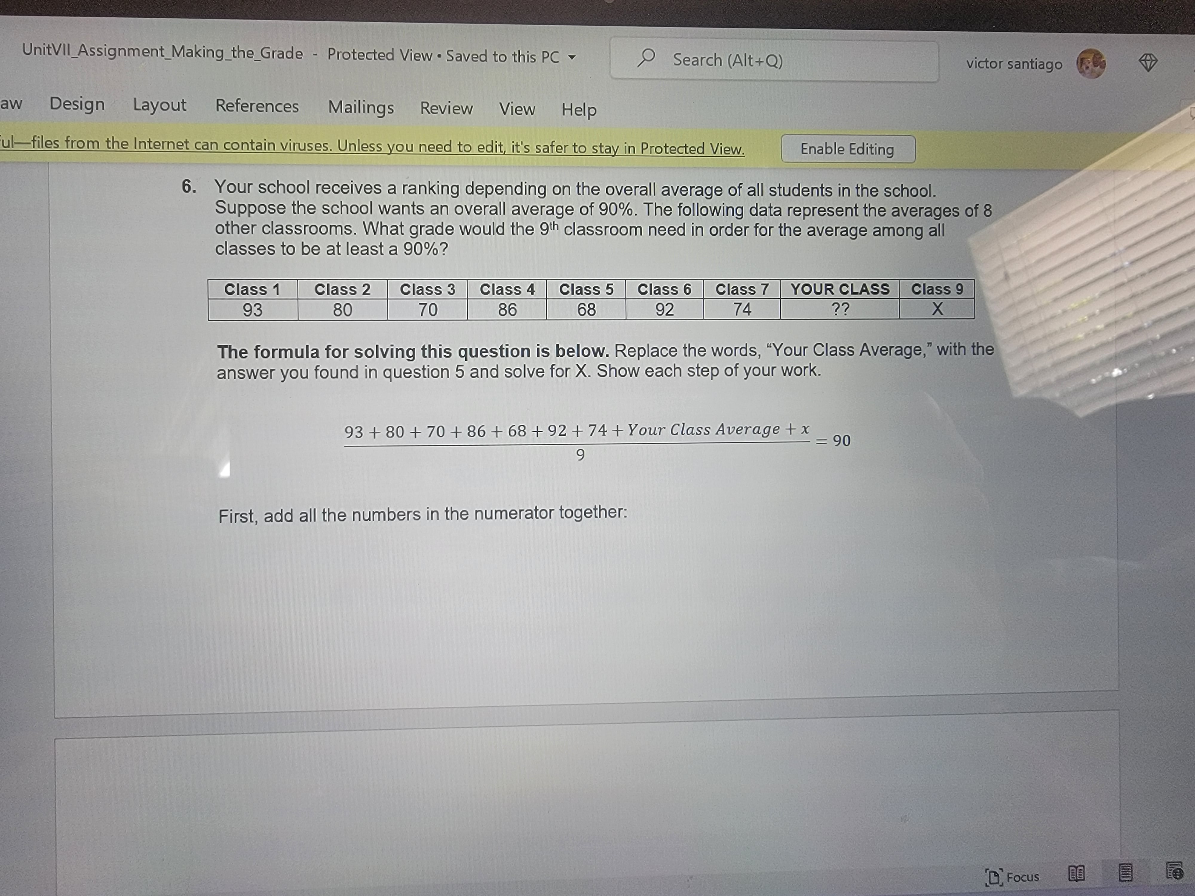 Unit VII Assignment: Making the Grade In this