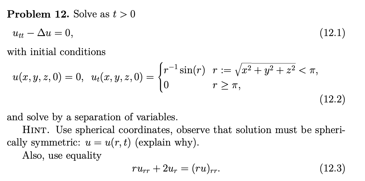 Please provide Handwritten answer Problem 12.