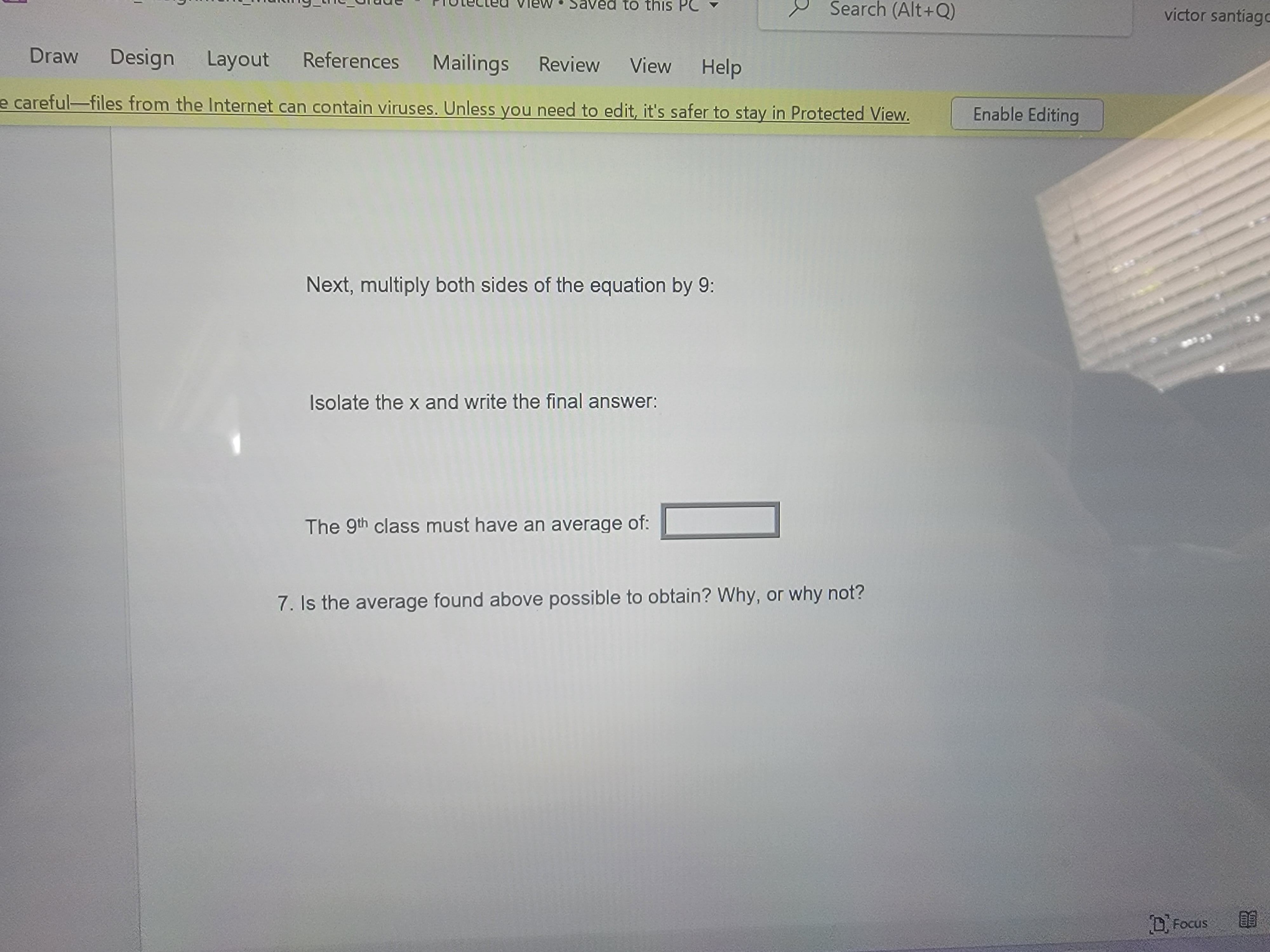 Unit VII Assignment: Making the Grade In this