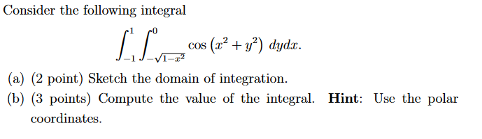 I need confirmation on this question Consider the