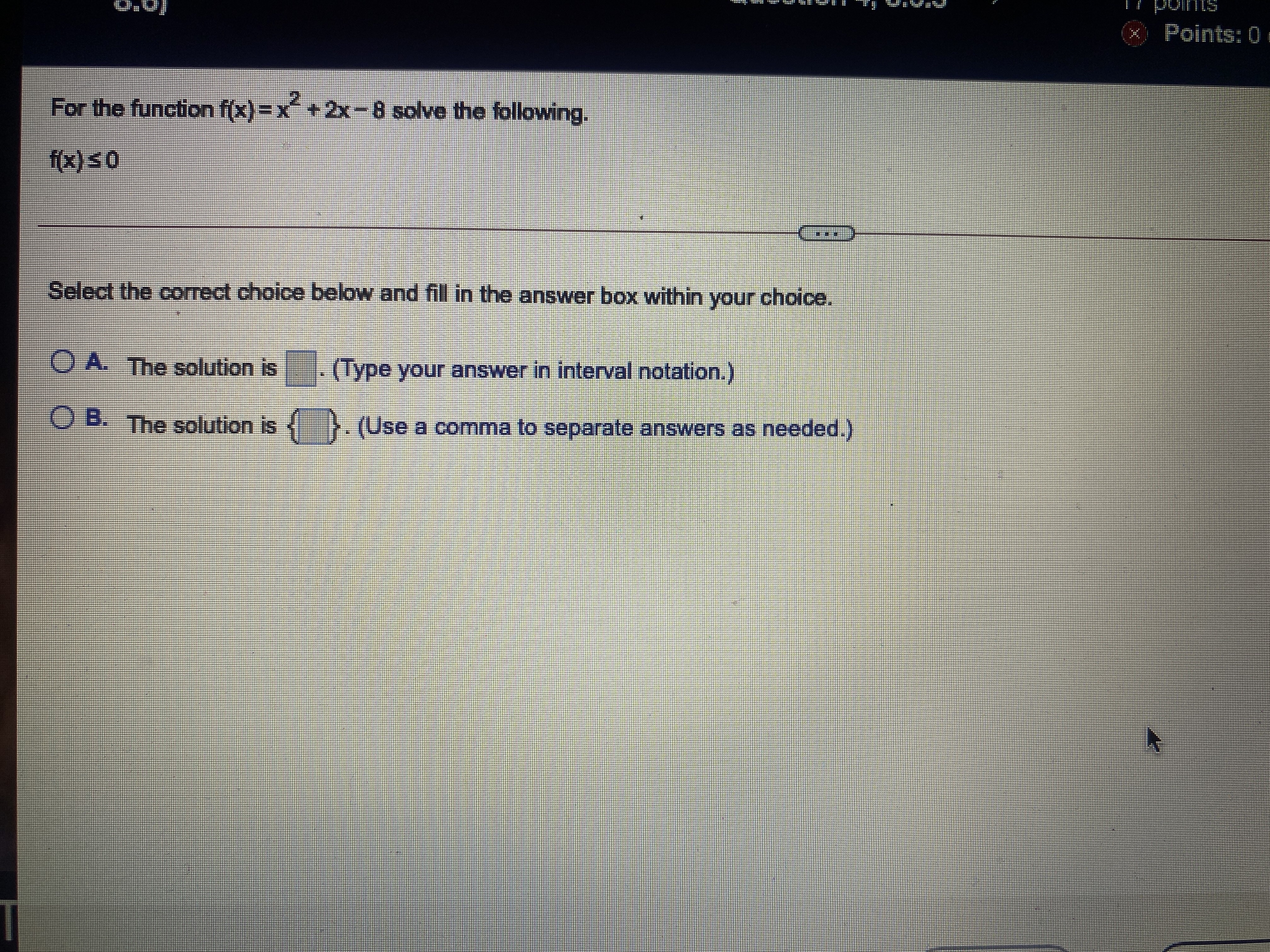 Homework: Asmt 52 (Section 8.6) Question 3,