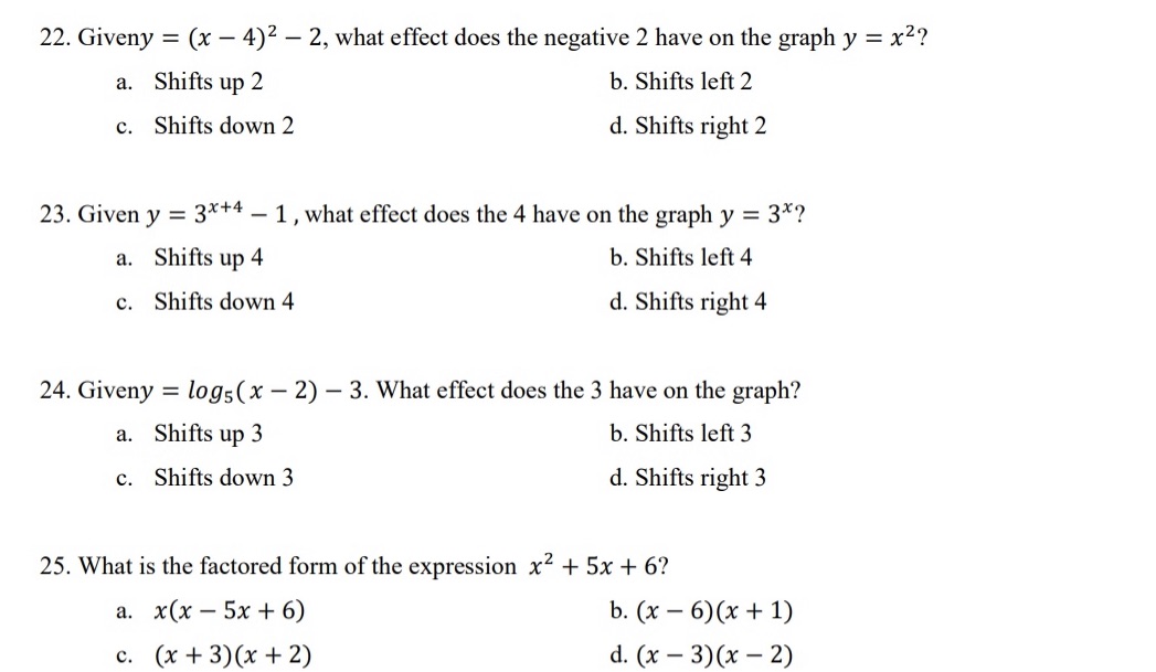 How to love this question 22. Giveny = (x - 4:12